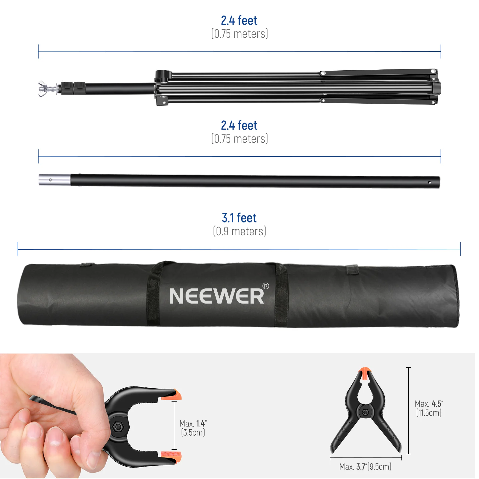 NEEWER 3x2.1m / 10x7ft Background Support System - Image 8
