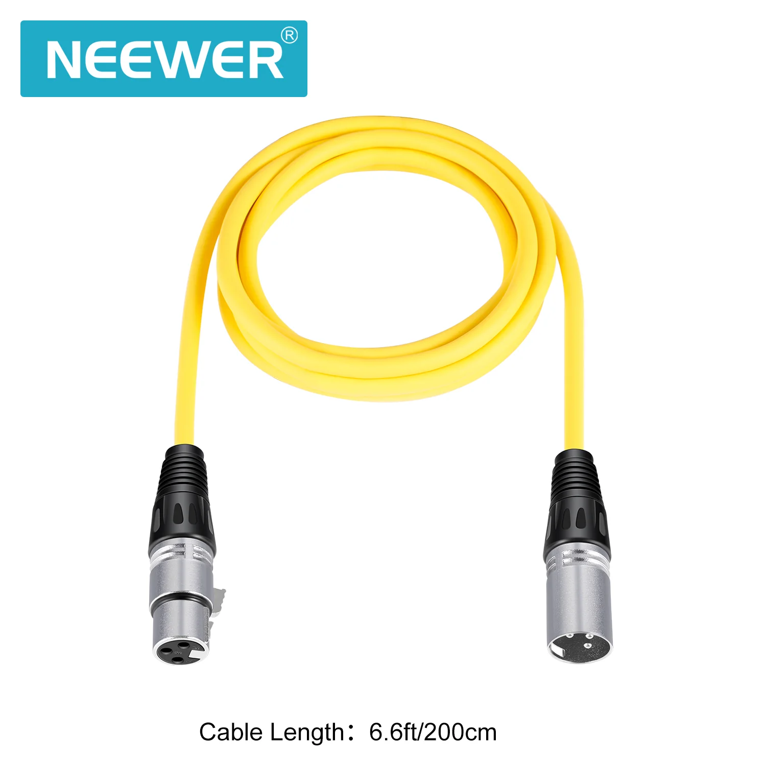 NEEWER 6-Pack XLR Male To XLR Female Color Microphone Cables - Image 3