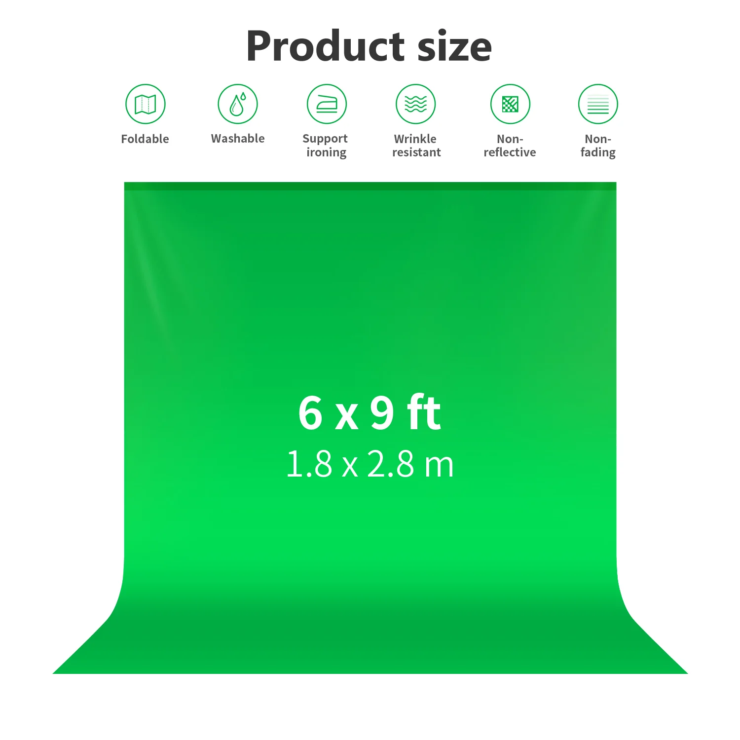 NEEWER 2.8x1.8m / 9x6ft Collapsible Backdrop - Image 12