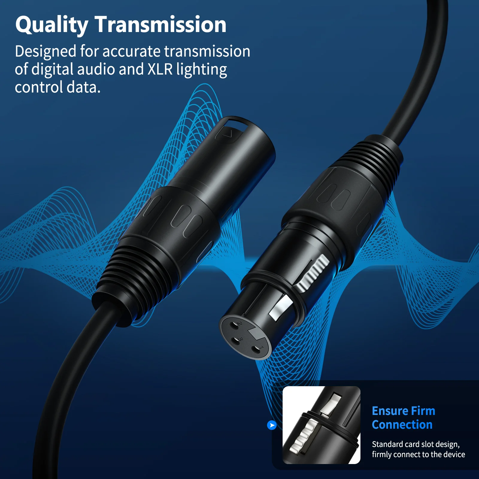 NEEWER 10-Pack 2m XLR Male to Female Connection Cable - Image 4