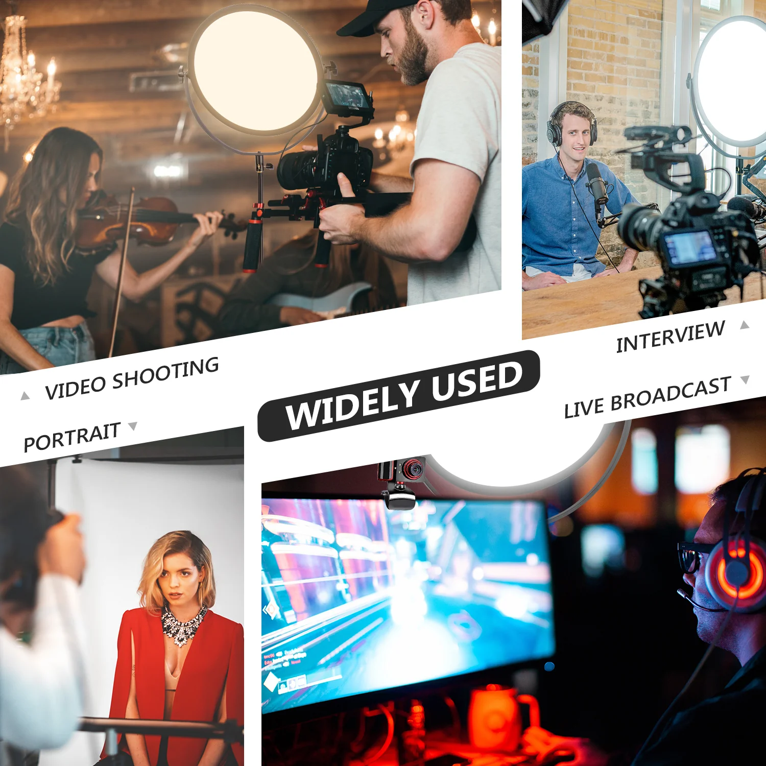 NEEWER NL-360ARC 18" 70W Ultra Thin Bi-Color Round LED Light - Image 8