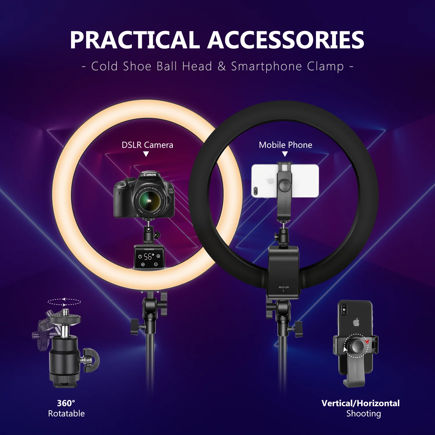 NEEWER SRP18-2.4G 18-inch LED Ring Light - Image 3