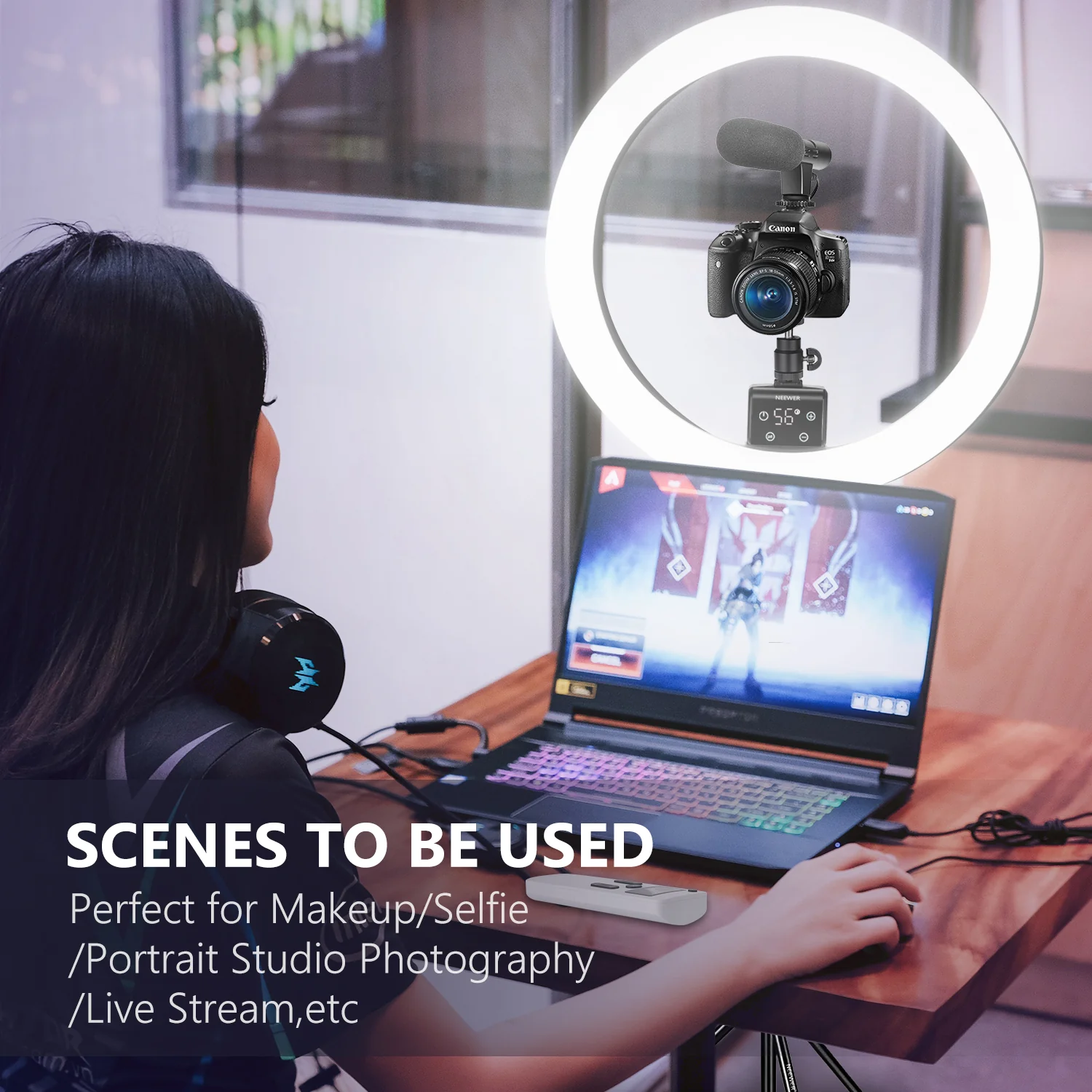 NEEWER SRP18-2.4G 18-inch LED Ring Light - Image 7