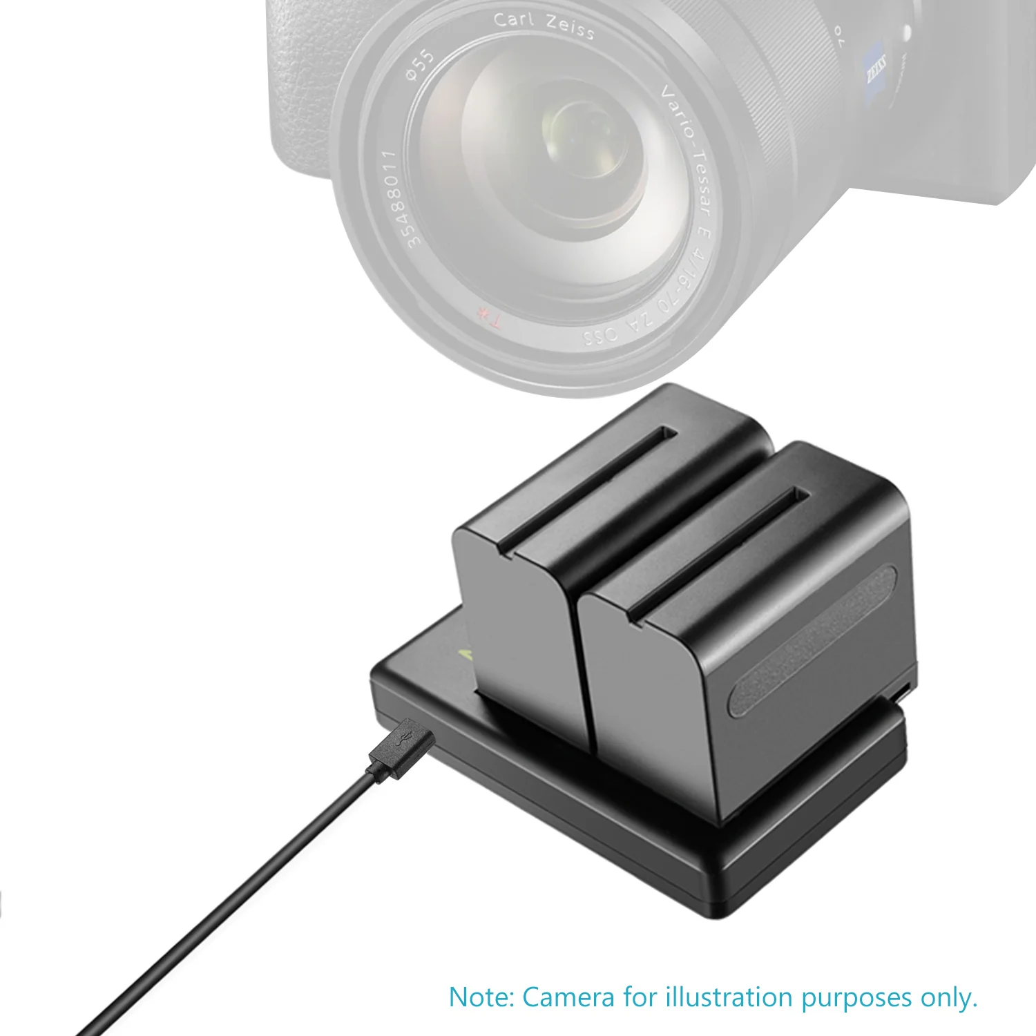 NEEWER 2-Pack NP-F970 6600mAh Li-ion Replacement Battery Set for Sony - Image 6