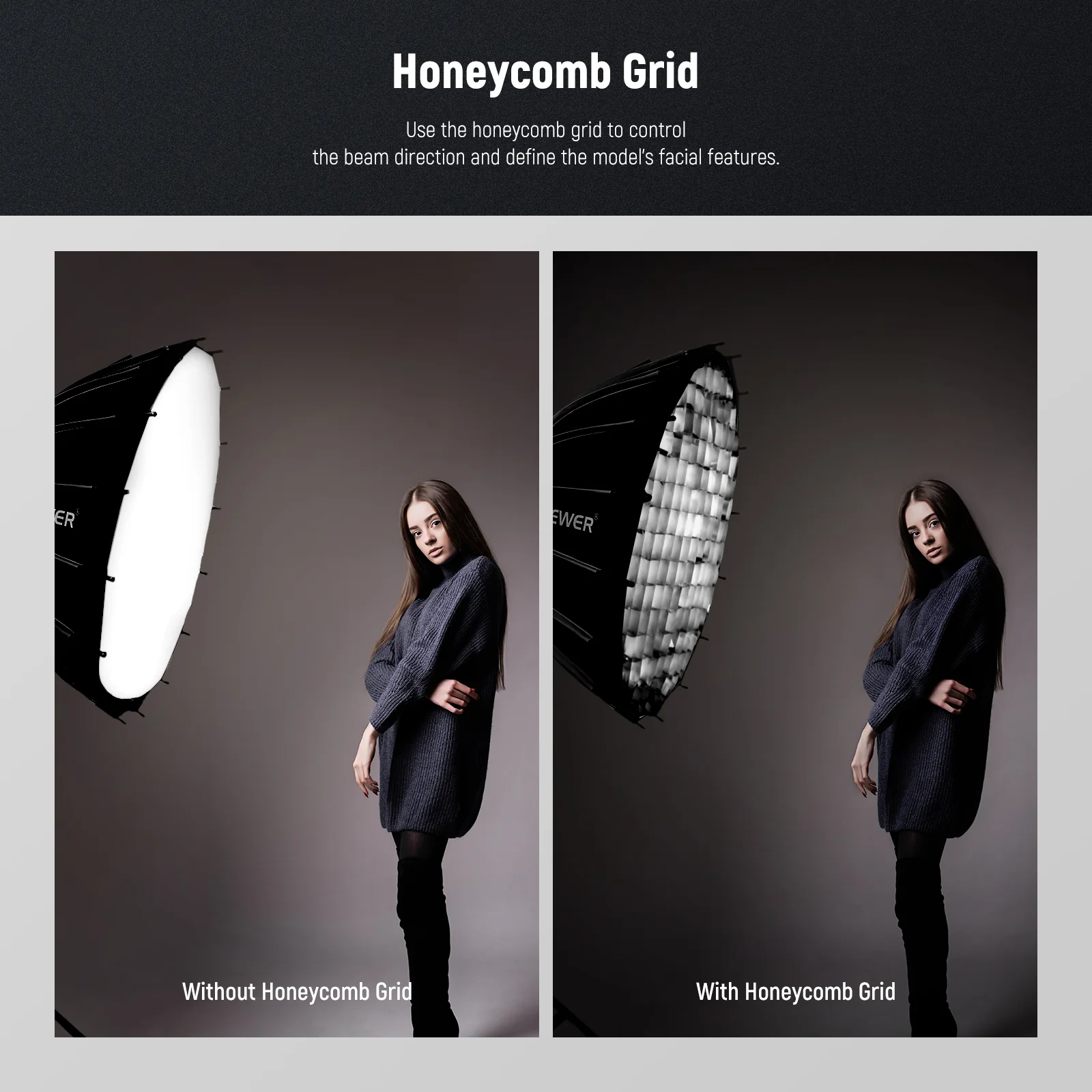 NEEWER 65CM/85CM/120CM Parabolic Softbox - Image 12