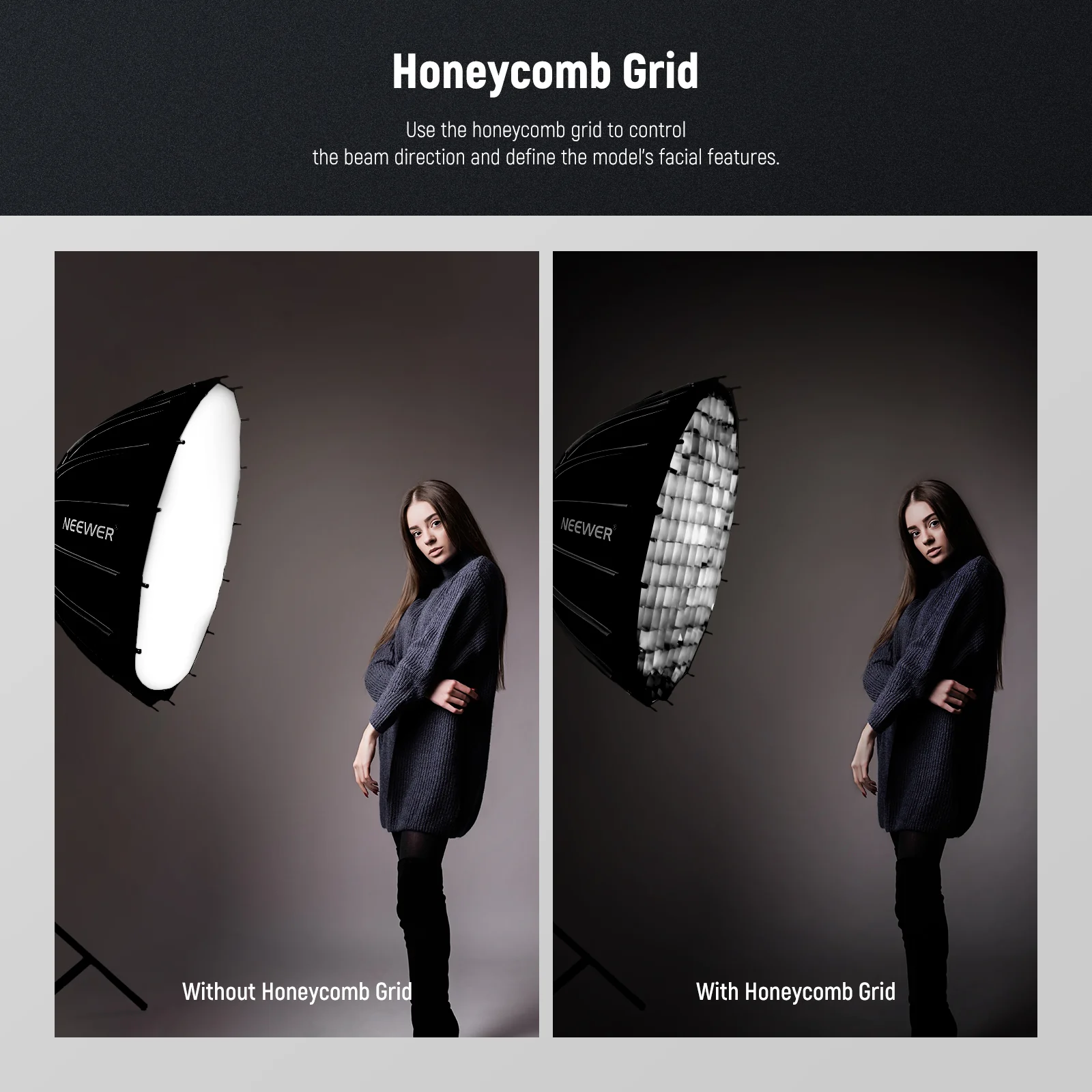 NEEWER 65CM/85CM/120CM Parabolic Softbox - Image 3