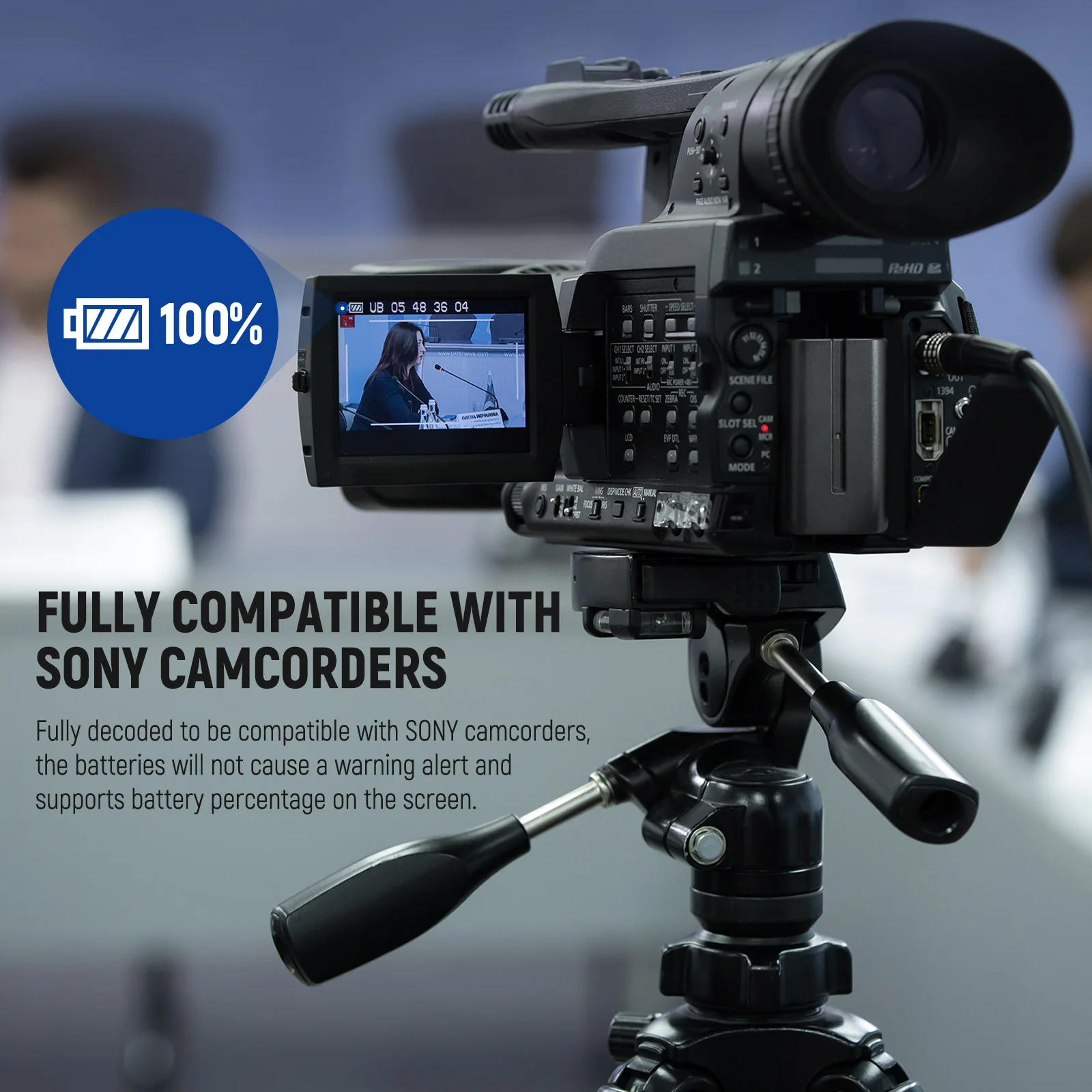 NEEWER 4 Pack NP-F550 2600mAh Sony Replacement Batteries - Image 5