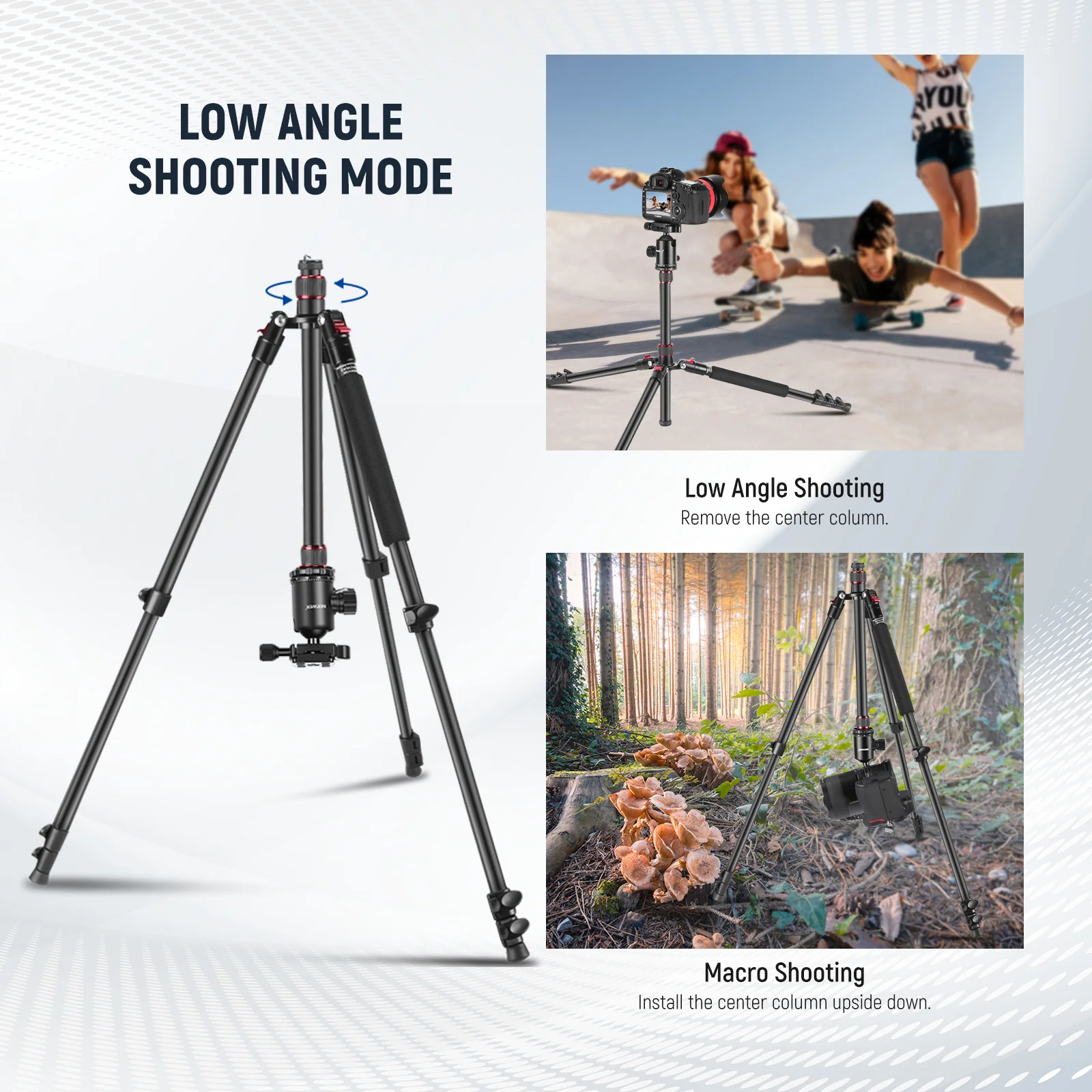 NEEWER TP77 77" 2 In 1 Camera Tripod Monopod - Image 5