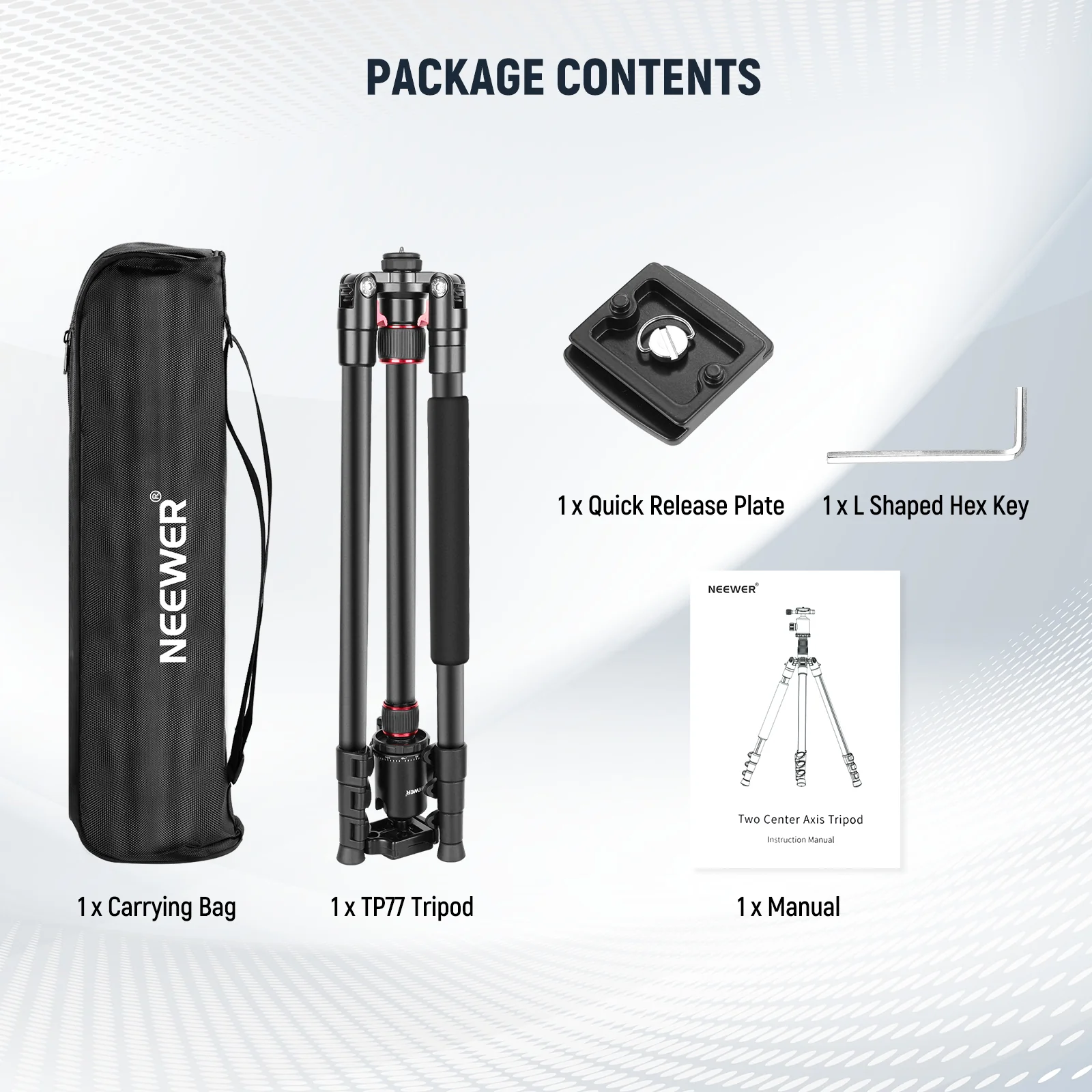 NEEWER TP77 77" 2 In 1 Camera Tripod Monopod - Image 8