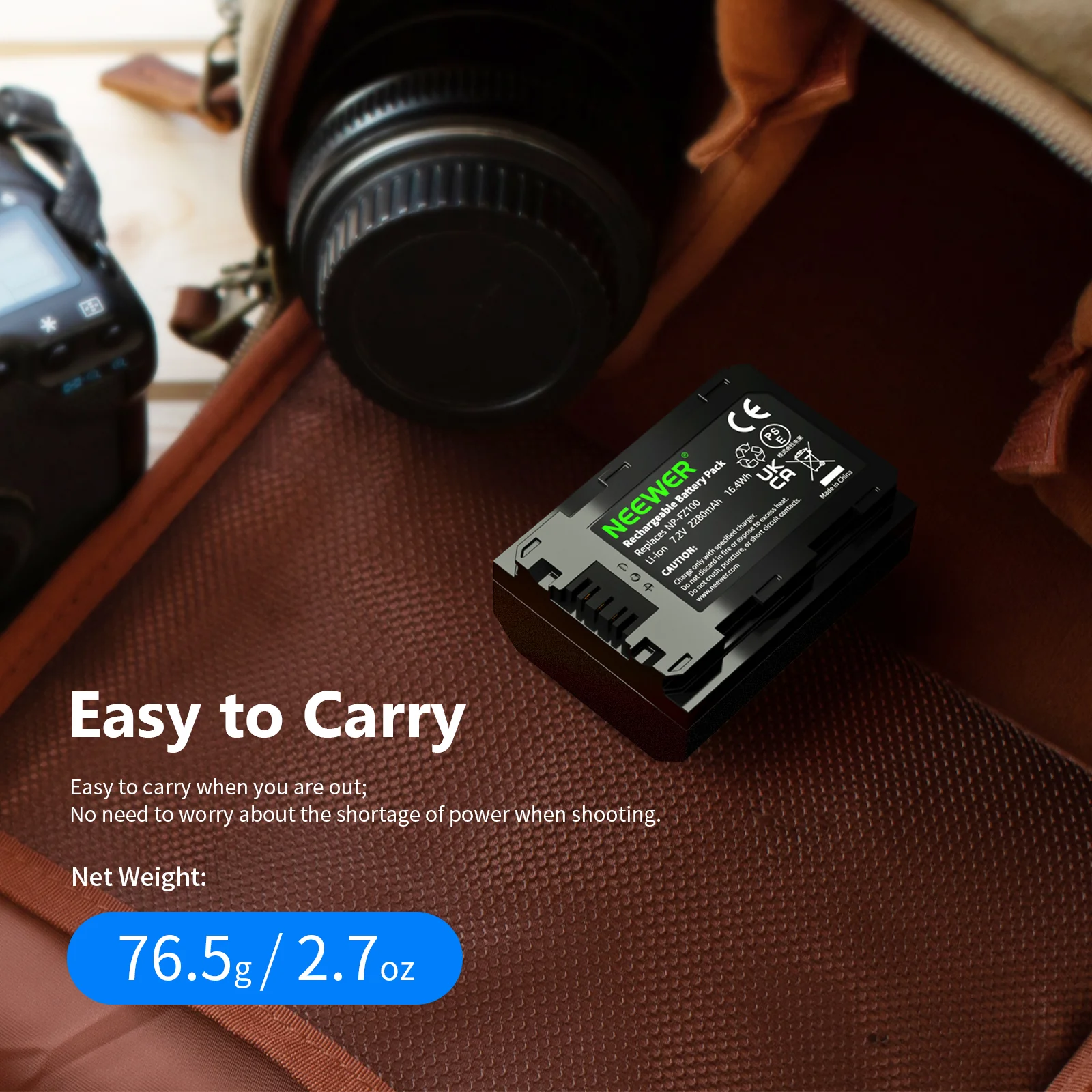 NEEWER NP-FZ100 Sony Replacement Battery - Image 4