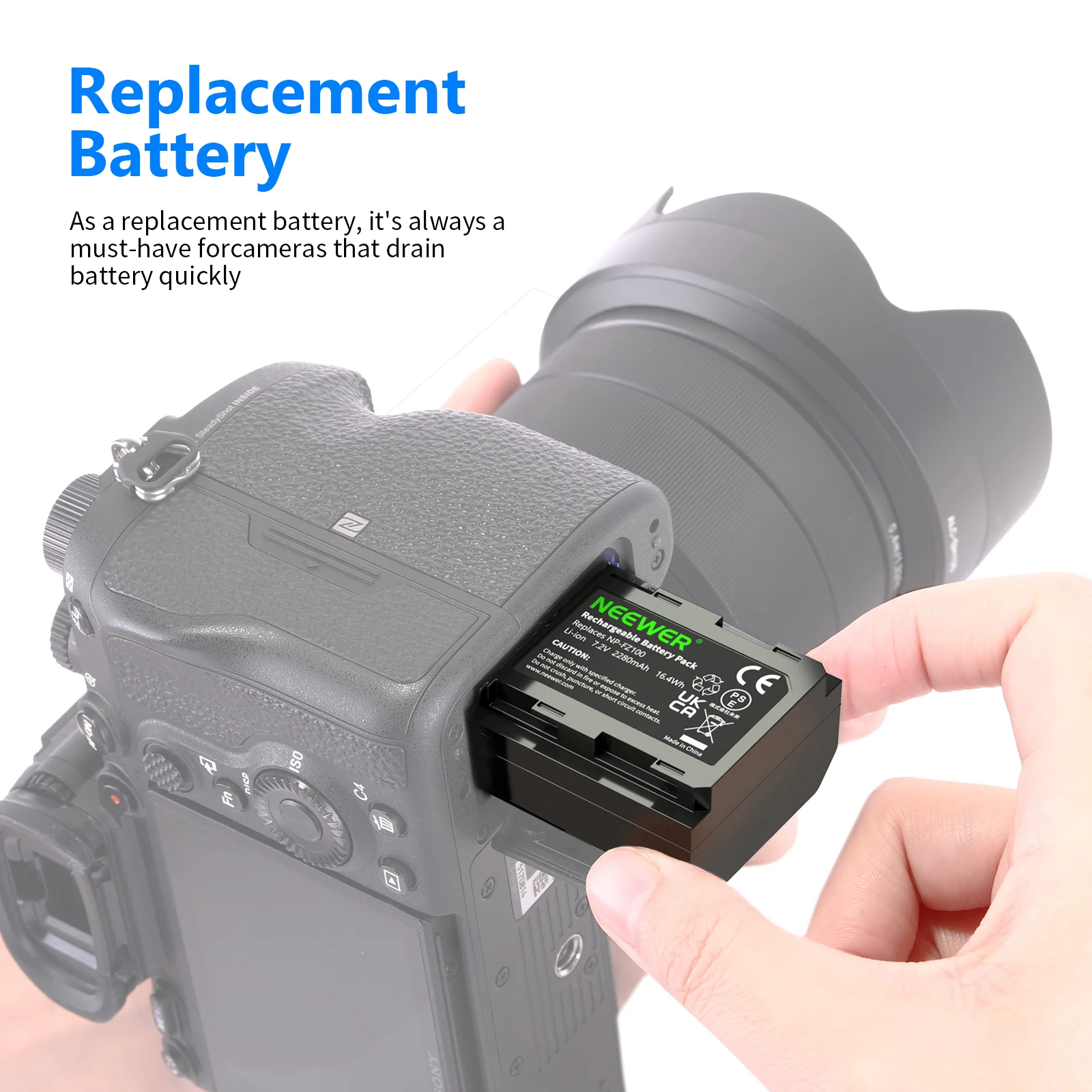 NEEWER NP-FZ100 Sony Replacement Battery - Image 6