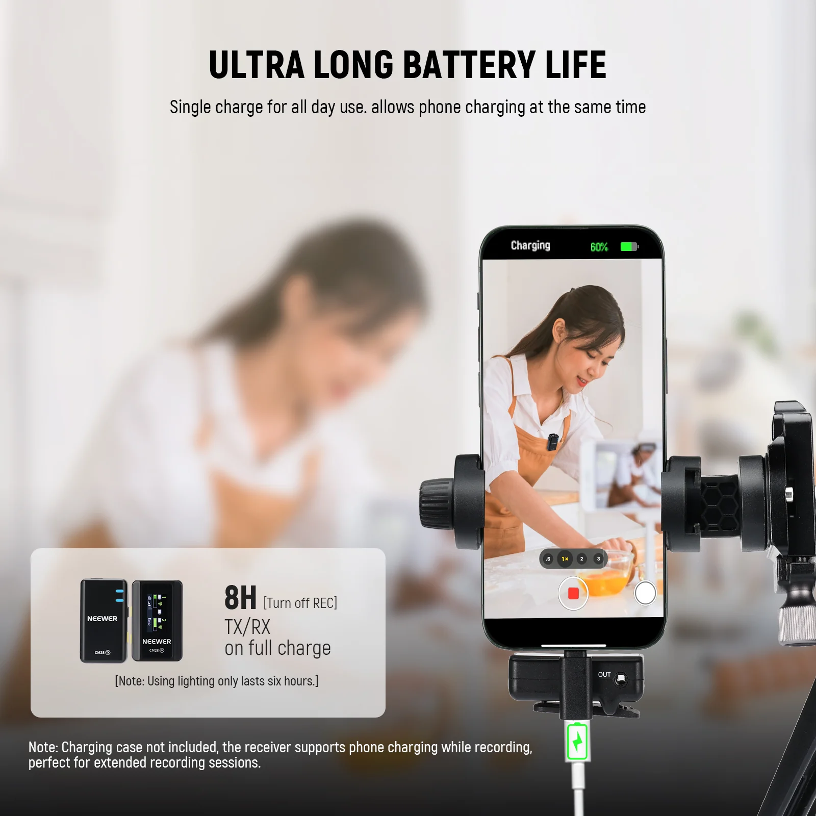 NEEWER CM28 Wireless Lavalier Microphone System - Image 15