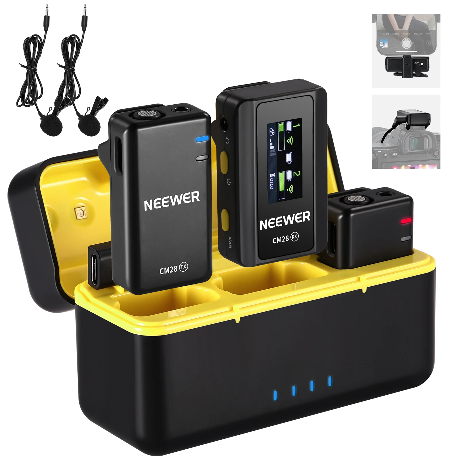 NEEWER CM28 Wireless Lavalier Microphone System - Image 19