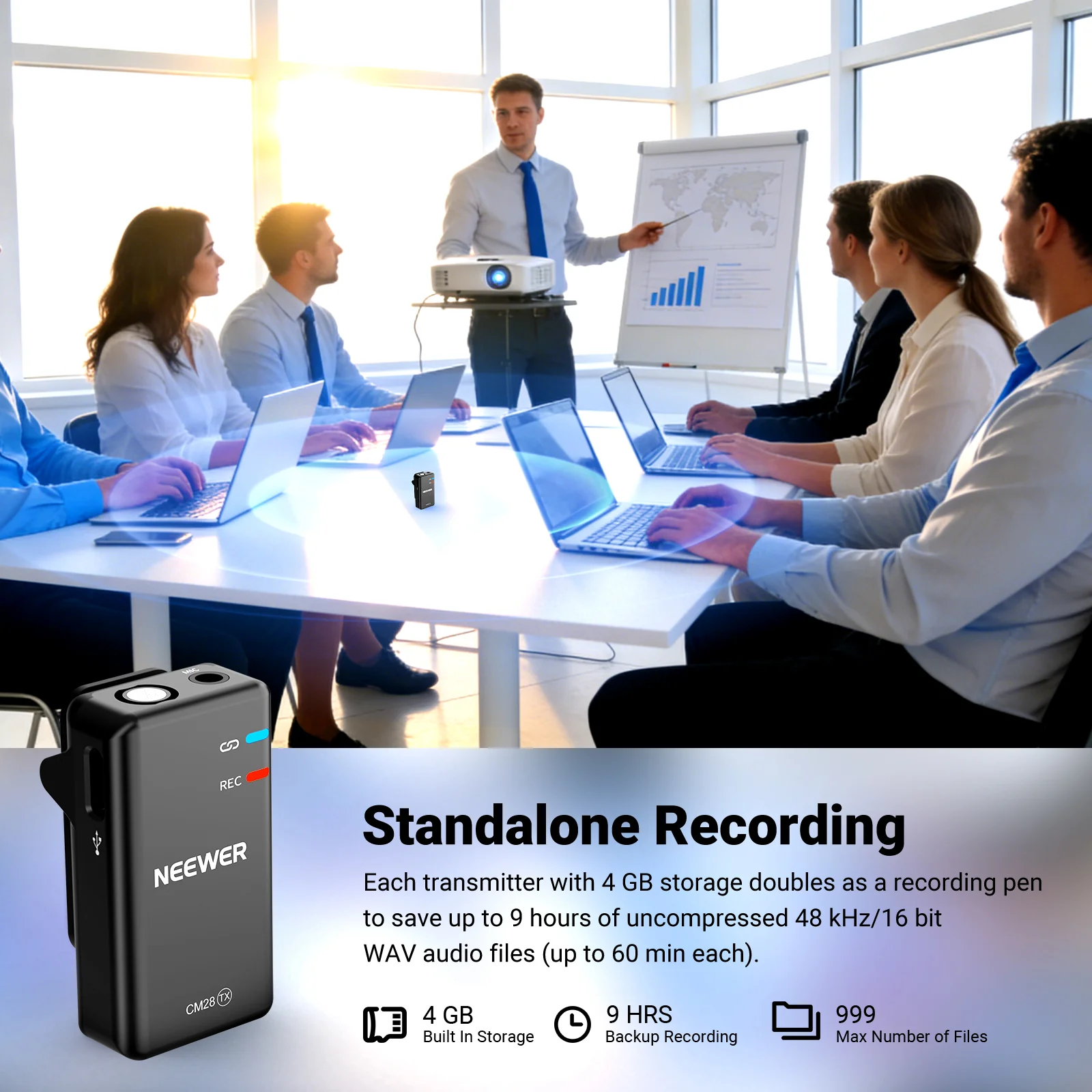 NEEWER CM28 Wireless Lavalier Microphone System - Image 5