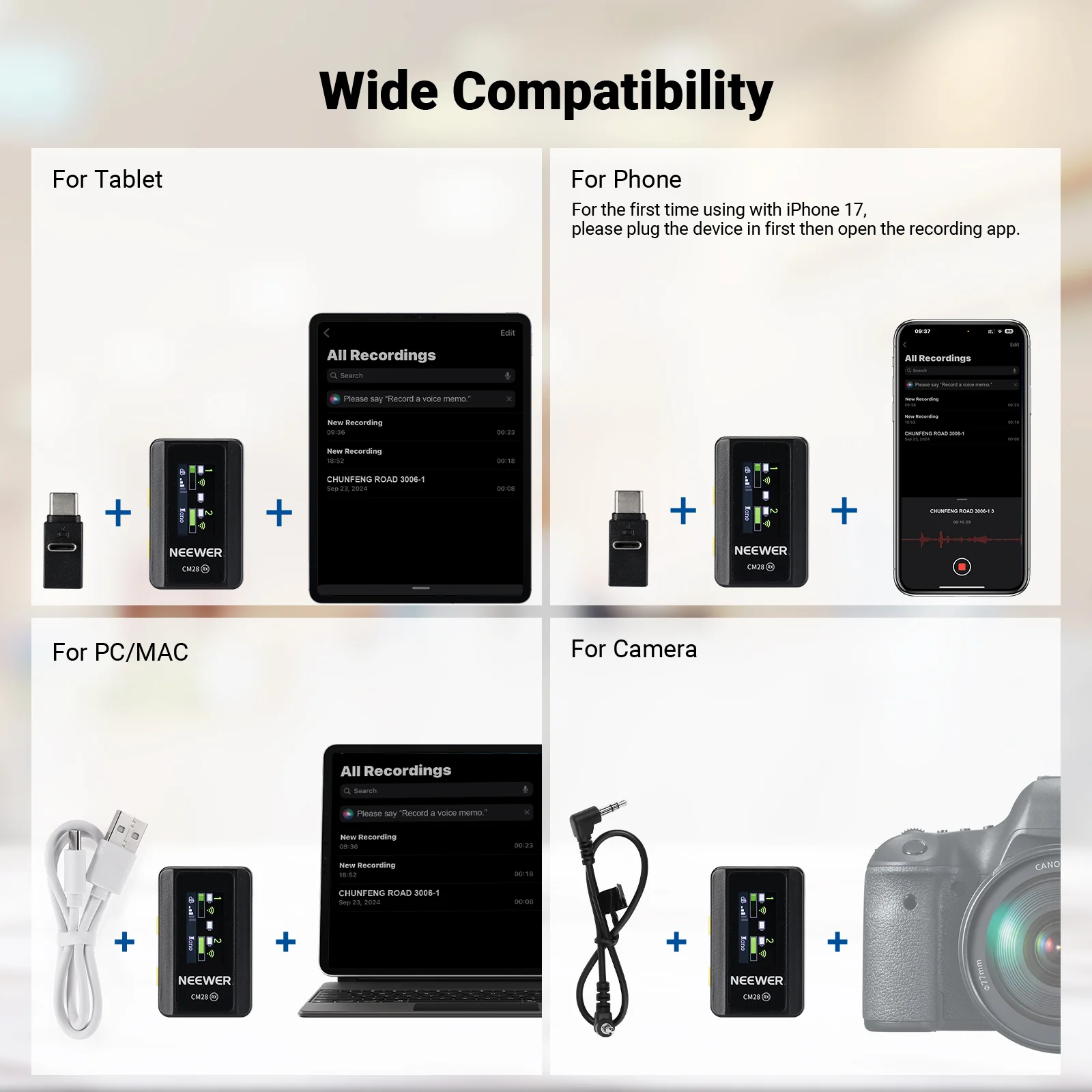 NEEWER CM28 Wireless Lavalier Microphone System - Image 7