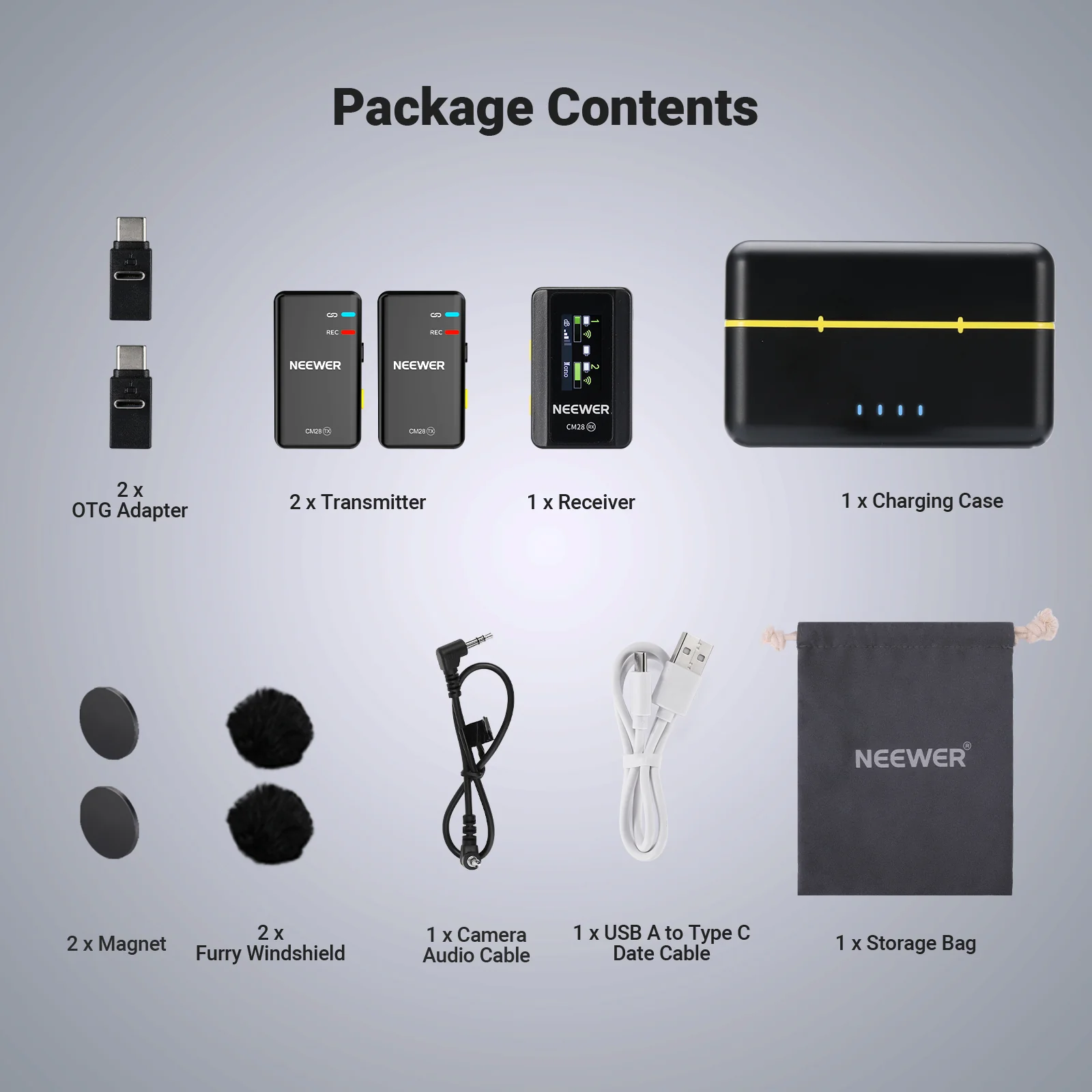 NEEWER CM28 Wireless Lavalier Microphone System - Image 9