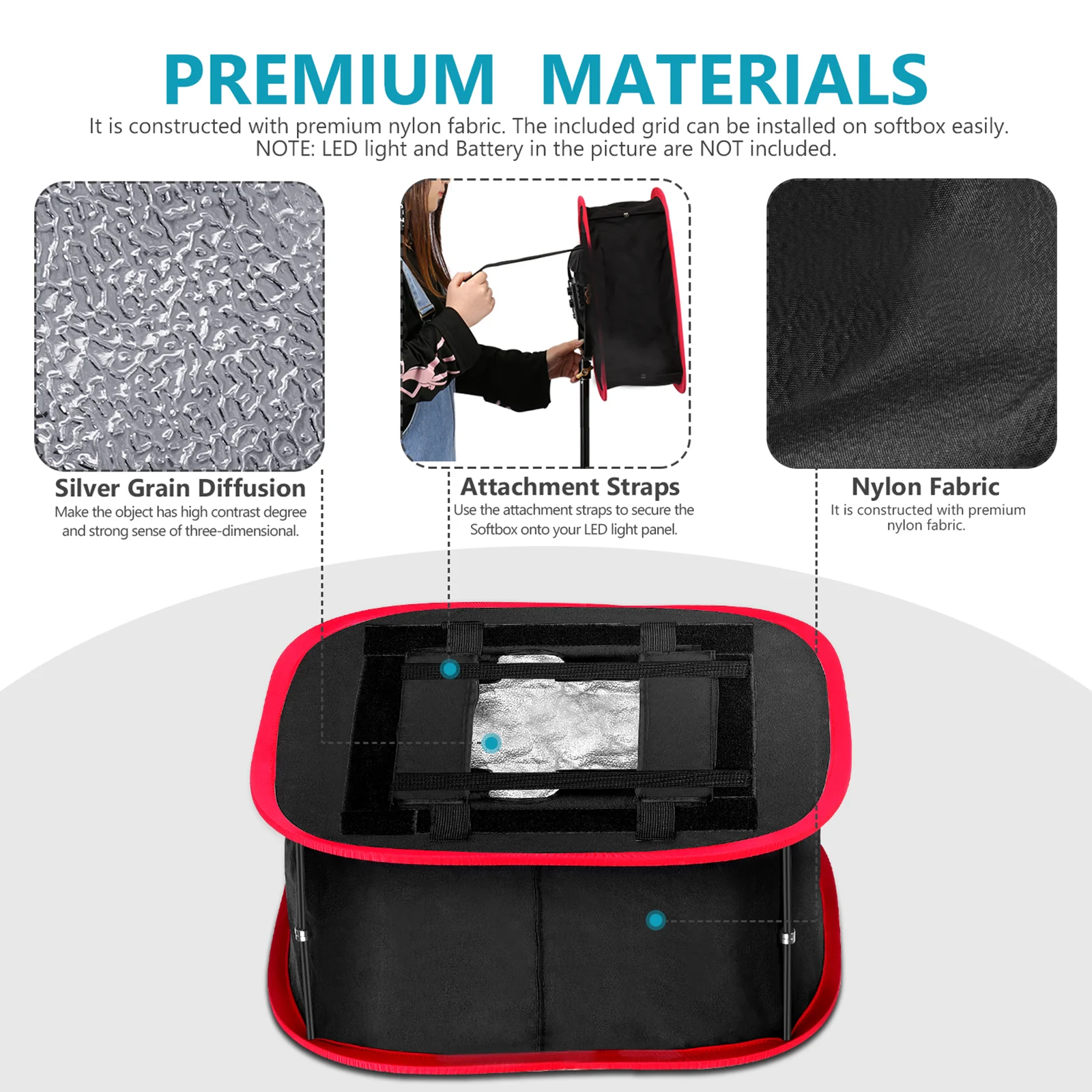 NEEWER Collapsible Softbox For NEEWER 480/660/530 Panel light - Image 3