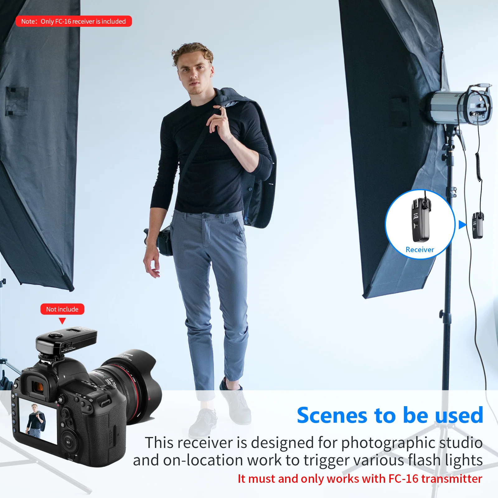 NEEWER FC-16 Wireless Flash Receiver - Image 4