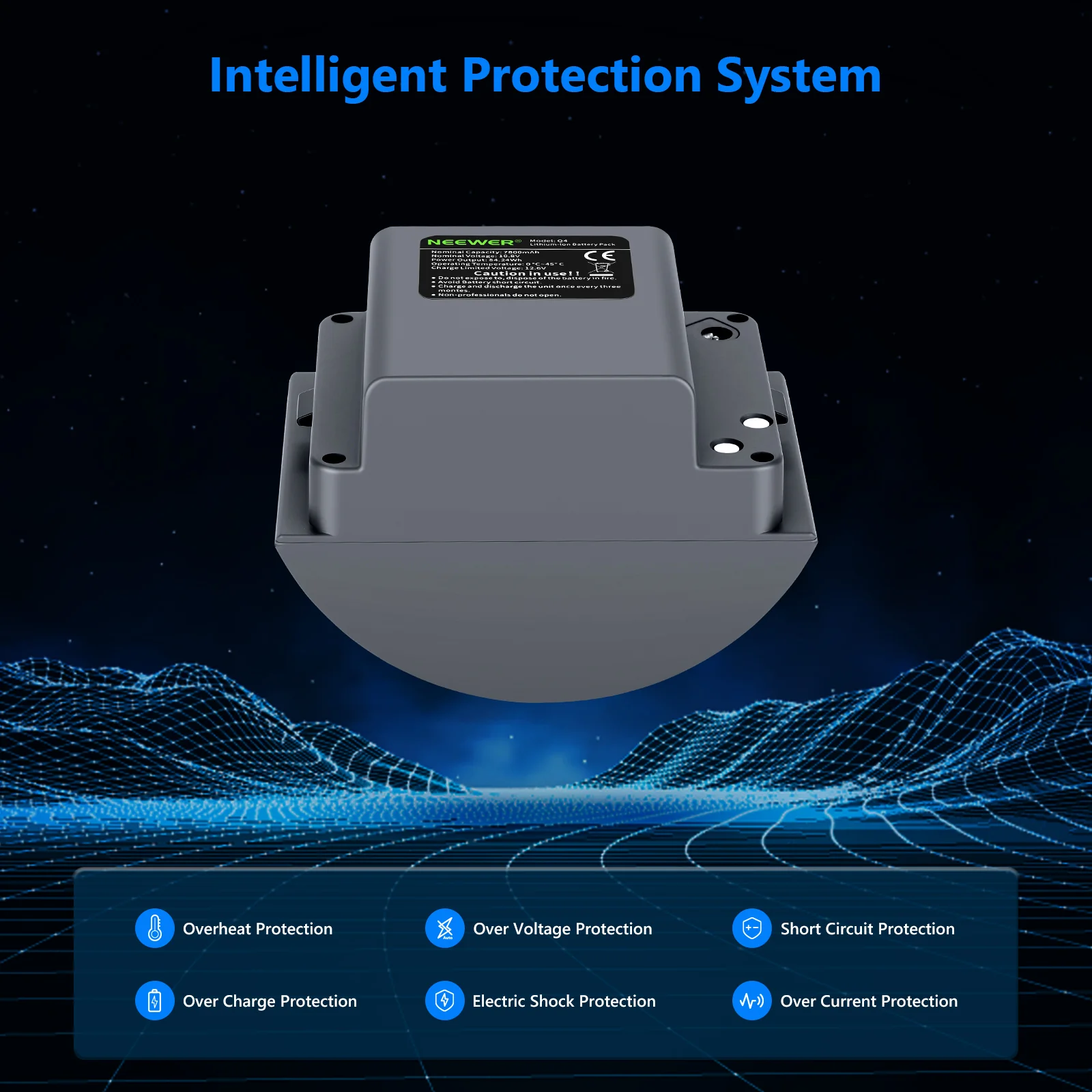 NEEWER 7800mAh Rechargeable Li-ion Battery for Q300, Vision 4, ML300 - Image 6