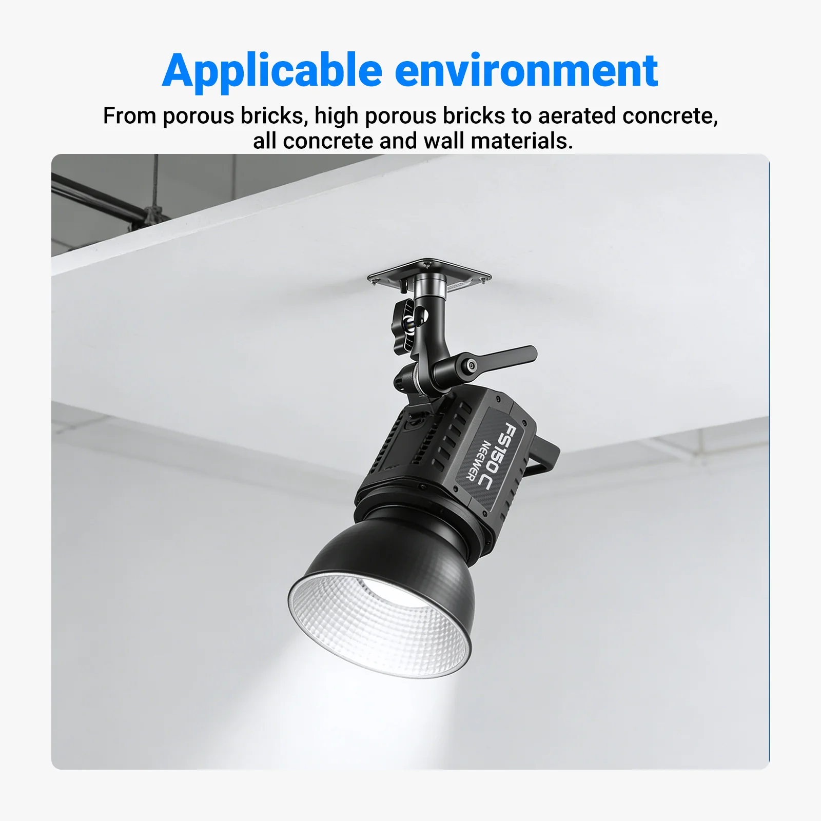 NEEWER ST-NA-9 Square Ceiling Mount with 1/4" thread - Image 4