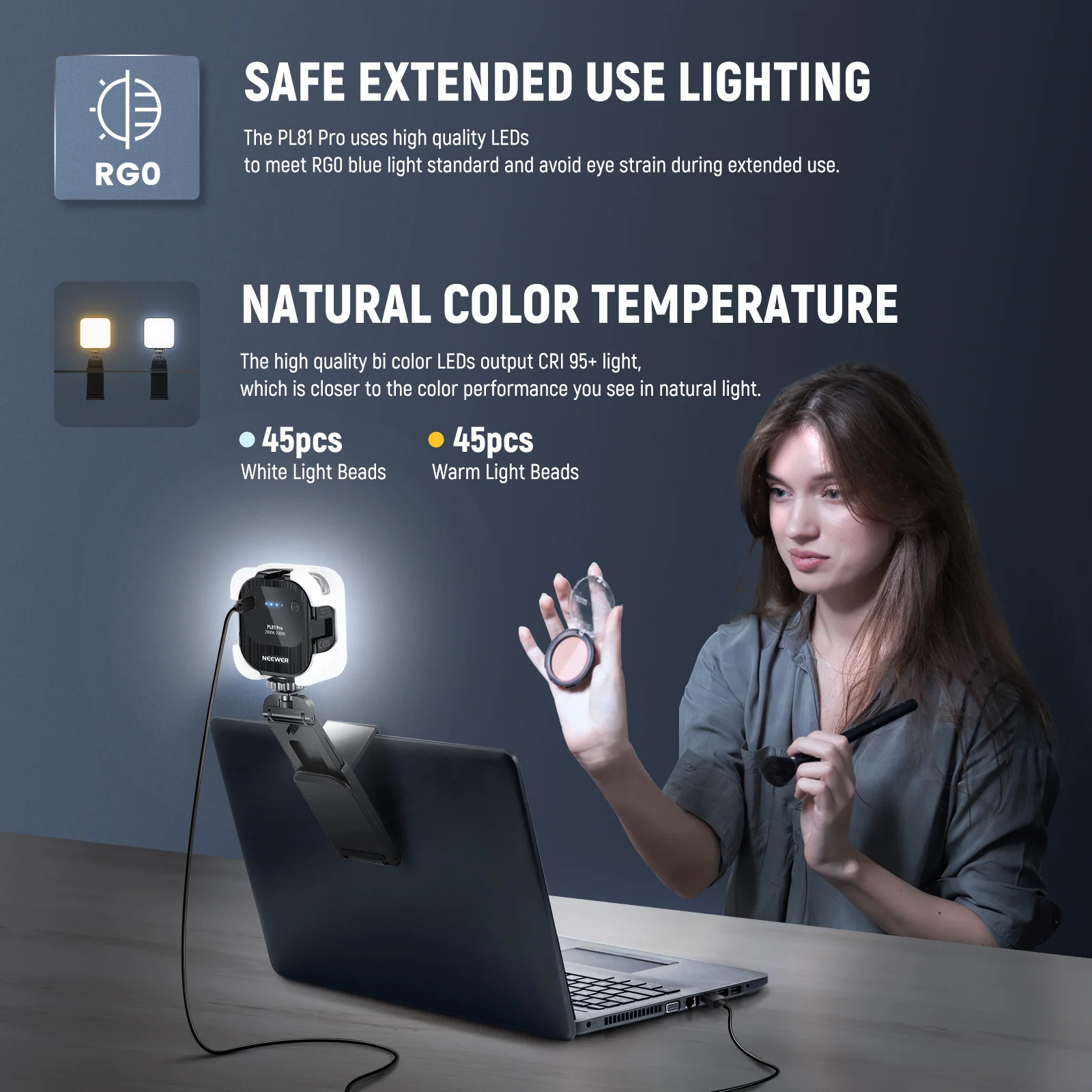 NEEWER PL81 PRO Professional LED Streaming Light - Image 7