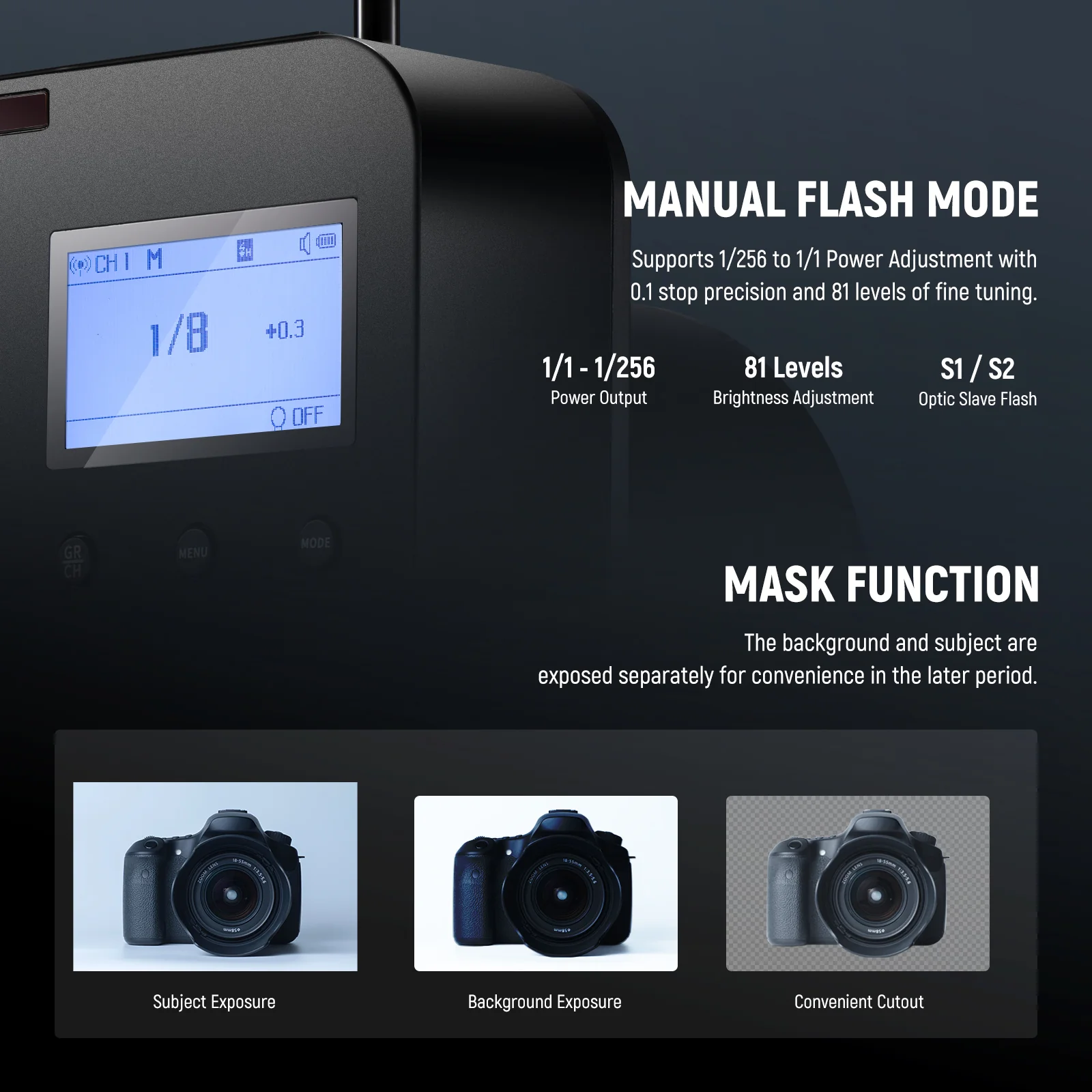 NEEWER Q4 400Ws 2.4G TTL Flash - Image 7