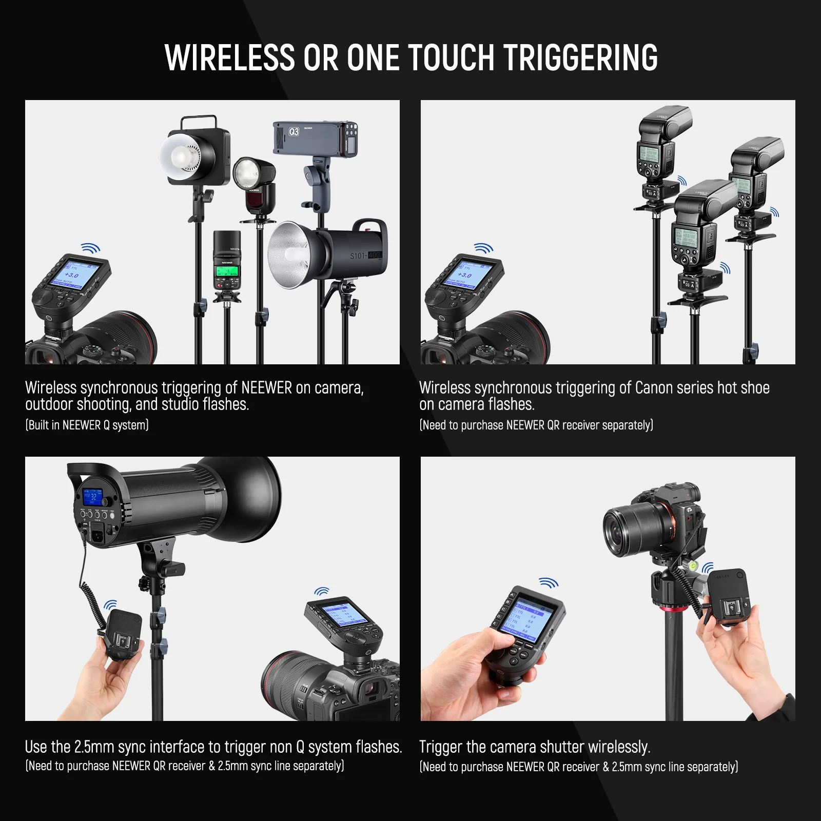 NEEWER QPRO TTL Wireless Trigger for Camera - Image 3