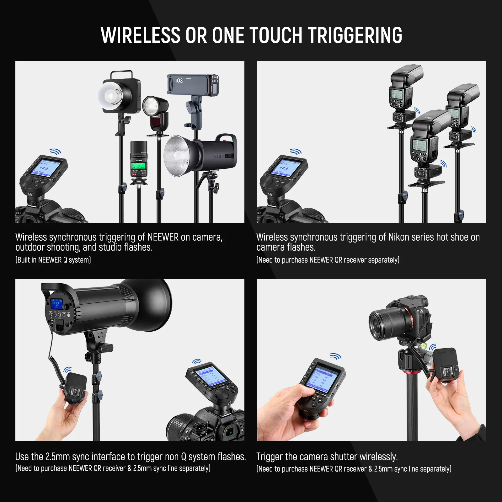 NEEWER QPRO TTL Wireless Trigger for Camera - Image 35