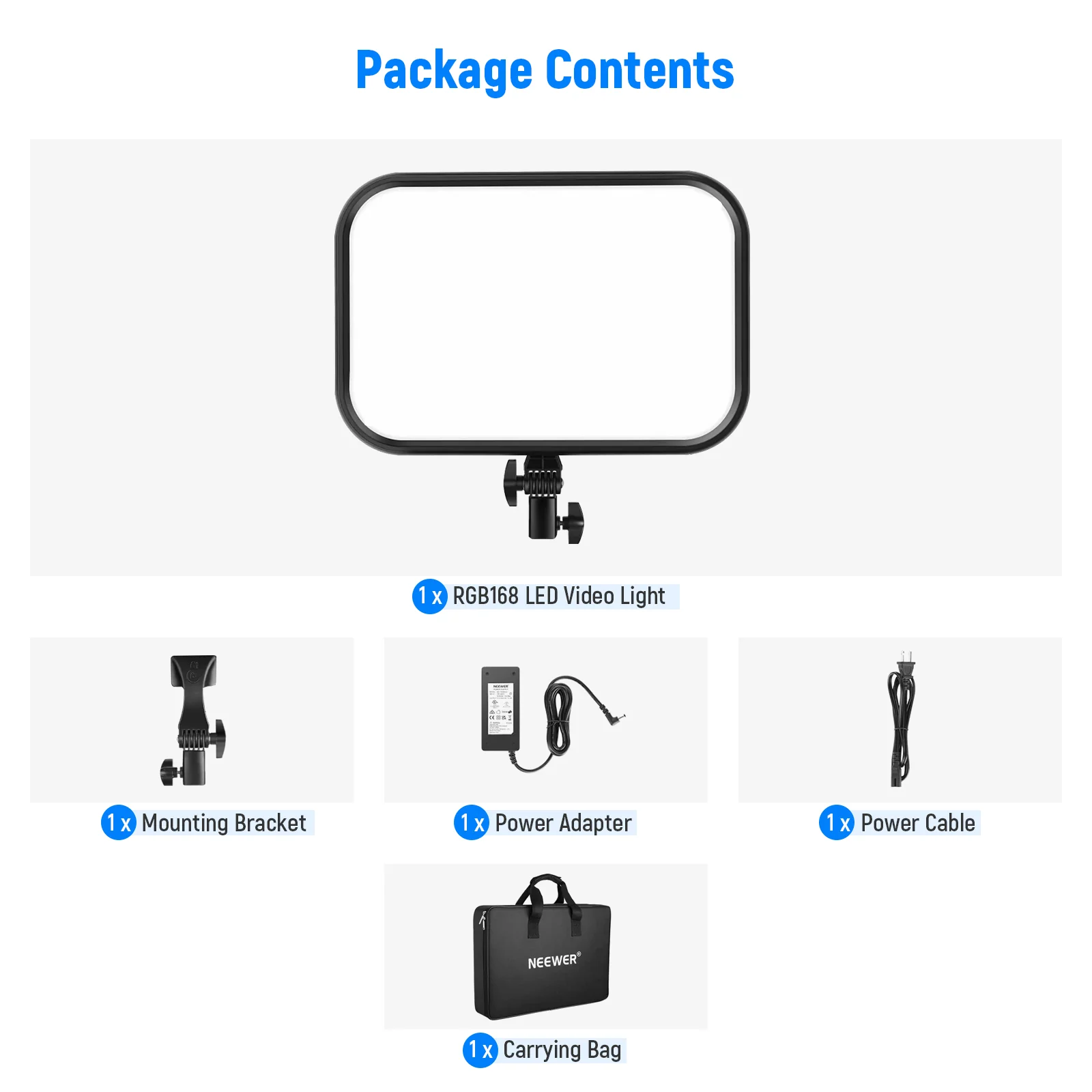 NEEWER RGB168 18.3 Inch LED Panel Video Light - Image 10