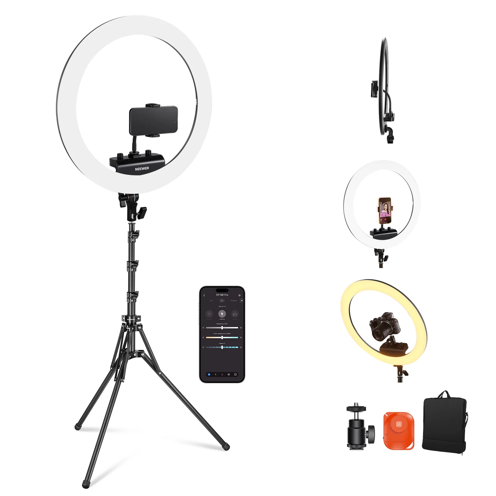 NEEWER RP18B Pro Ring Light Kit - Image 10