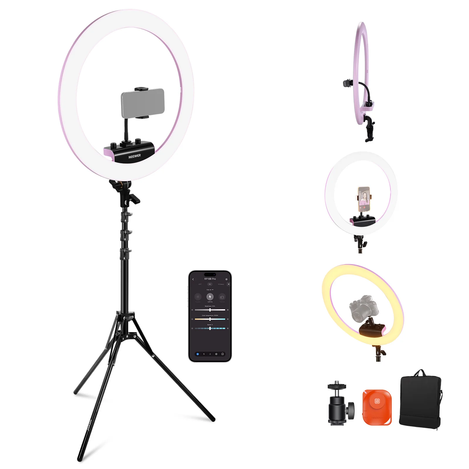 NEEWER RP18B Pro Ring Light Kit - Image 11