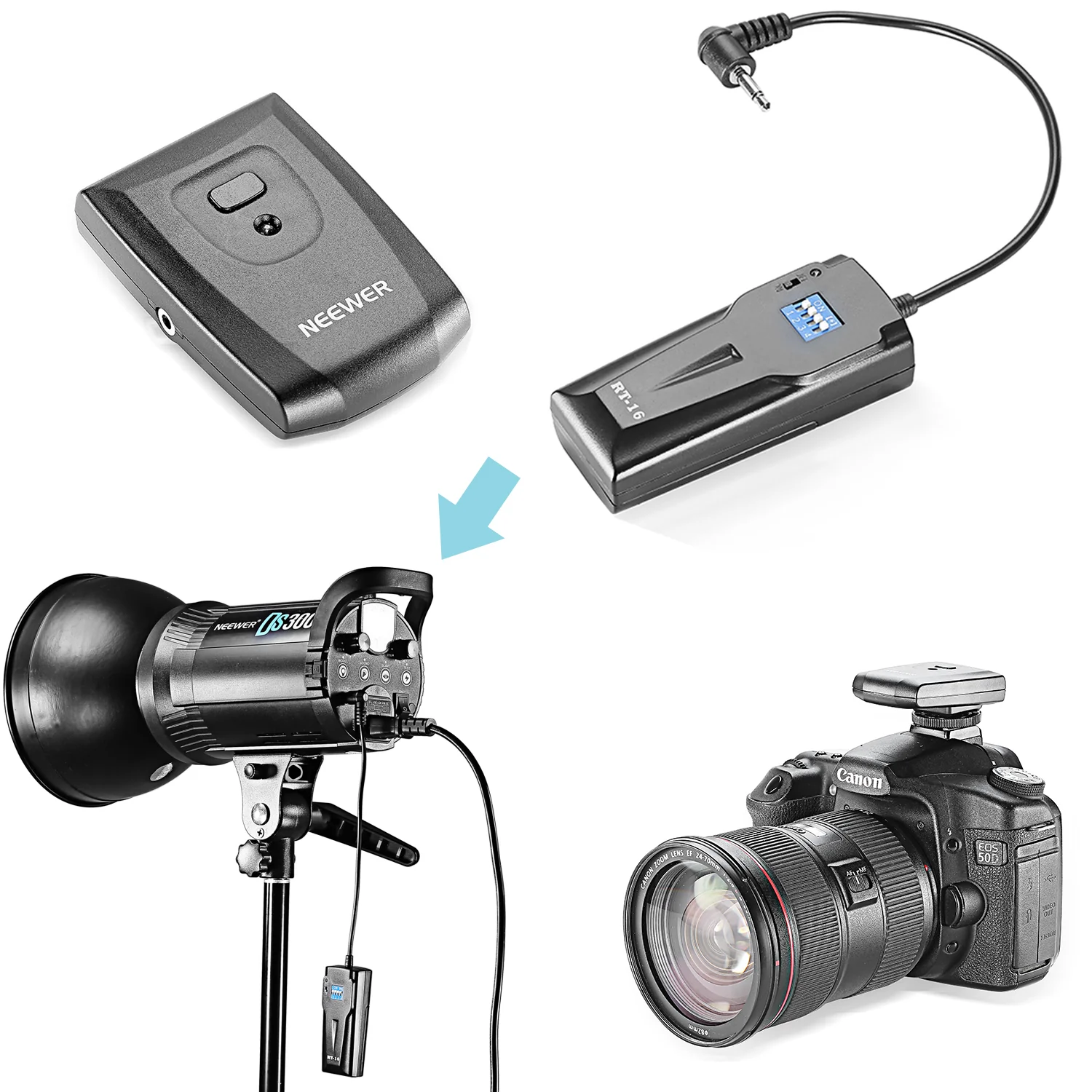 NEEWER RT-16 Wireless Trigger for S101 Studio Flash - Image 4