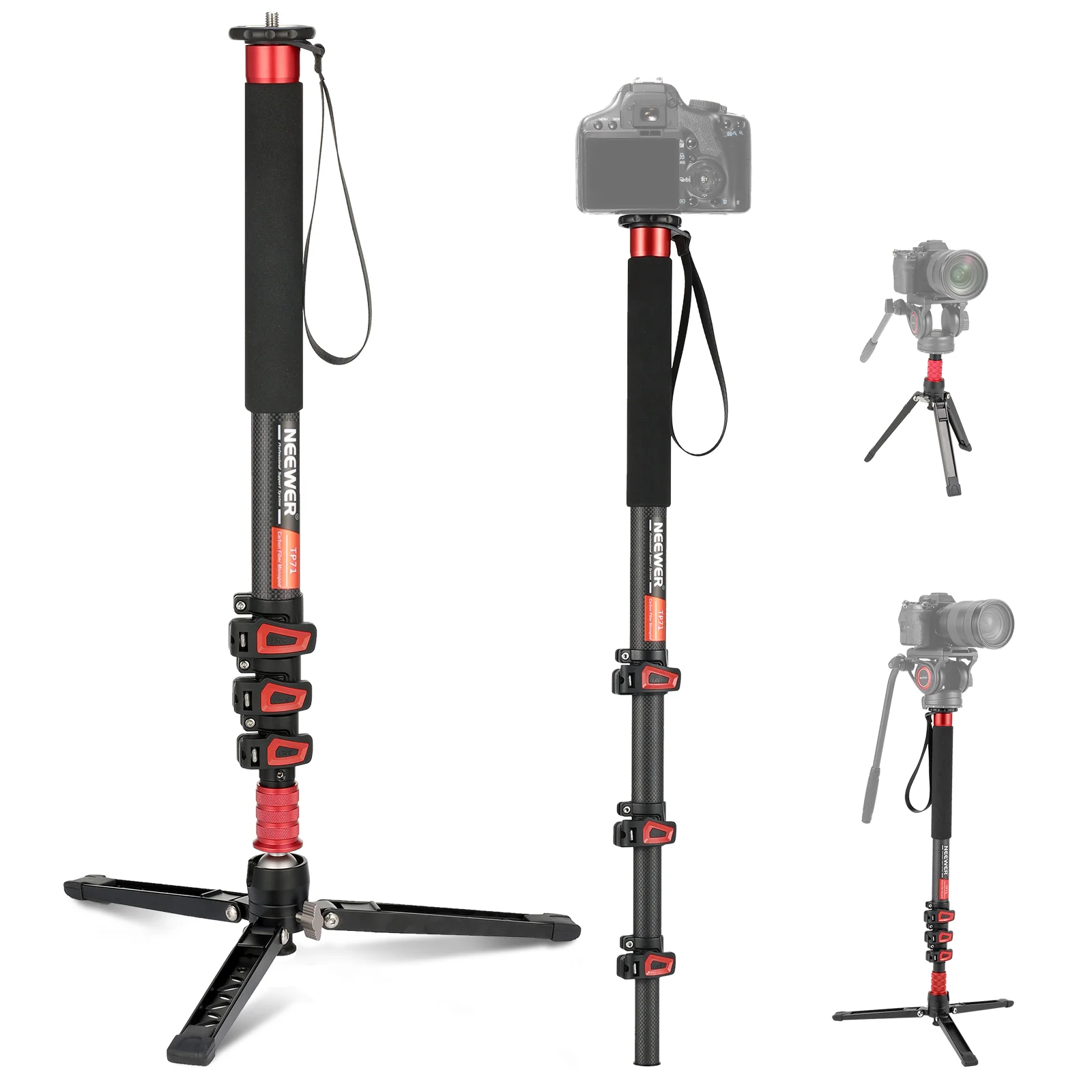 NEEWER TP71 67.7" Pro Carbon Fiber Camera Monopod - Image 10