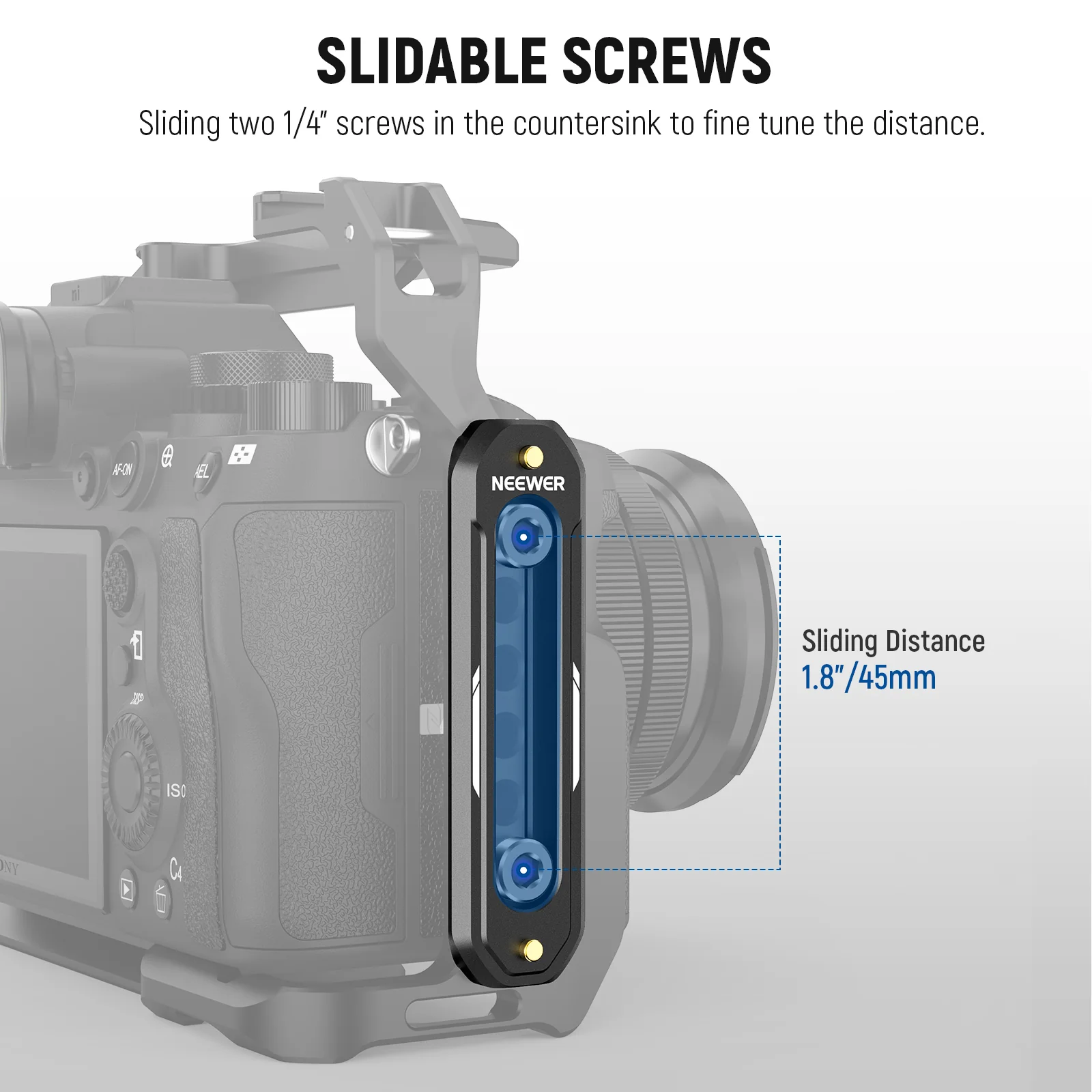 NEEWER UA003/UA007/UA022 Quick Release Mini NATO Rail - Image 3