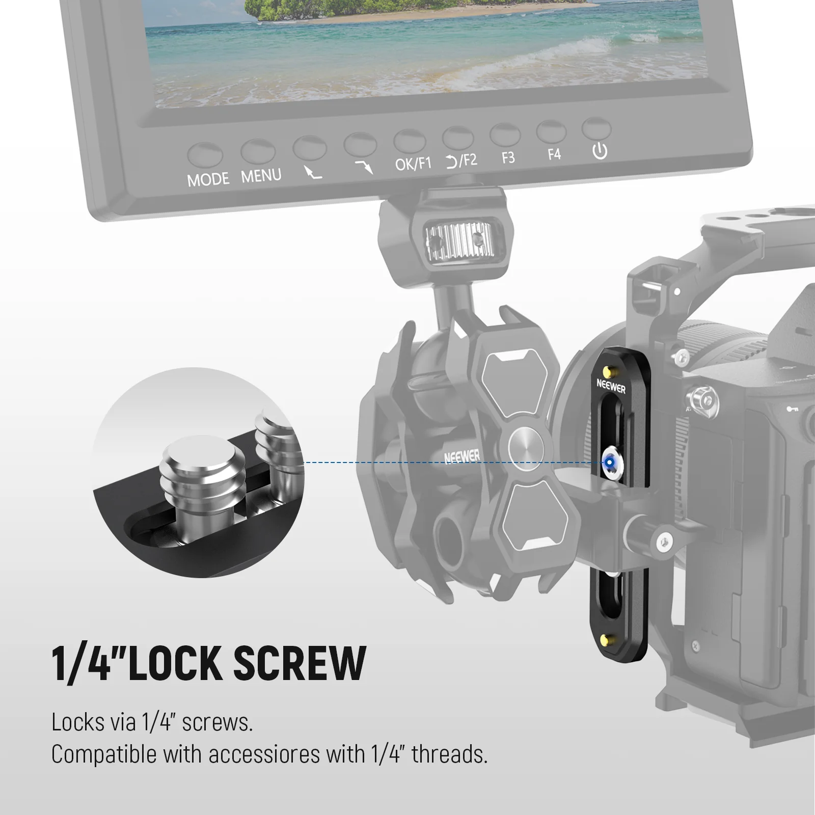 NEEWER UA003/UA007/UA022 Quick Release Mini NATO Rail - Image 4