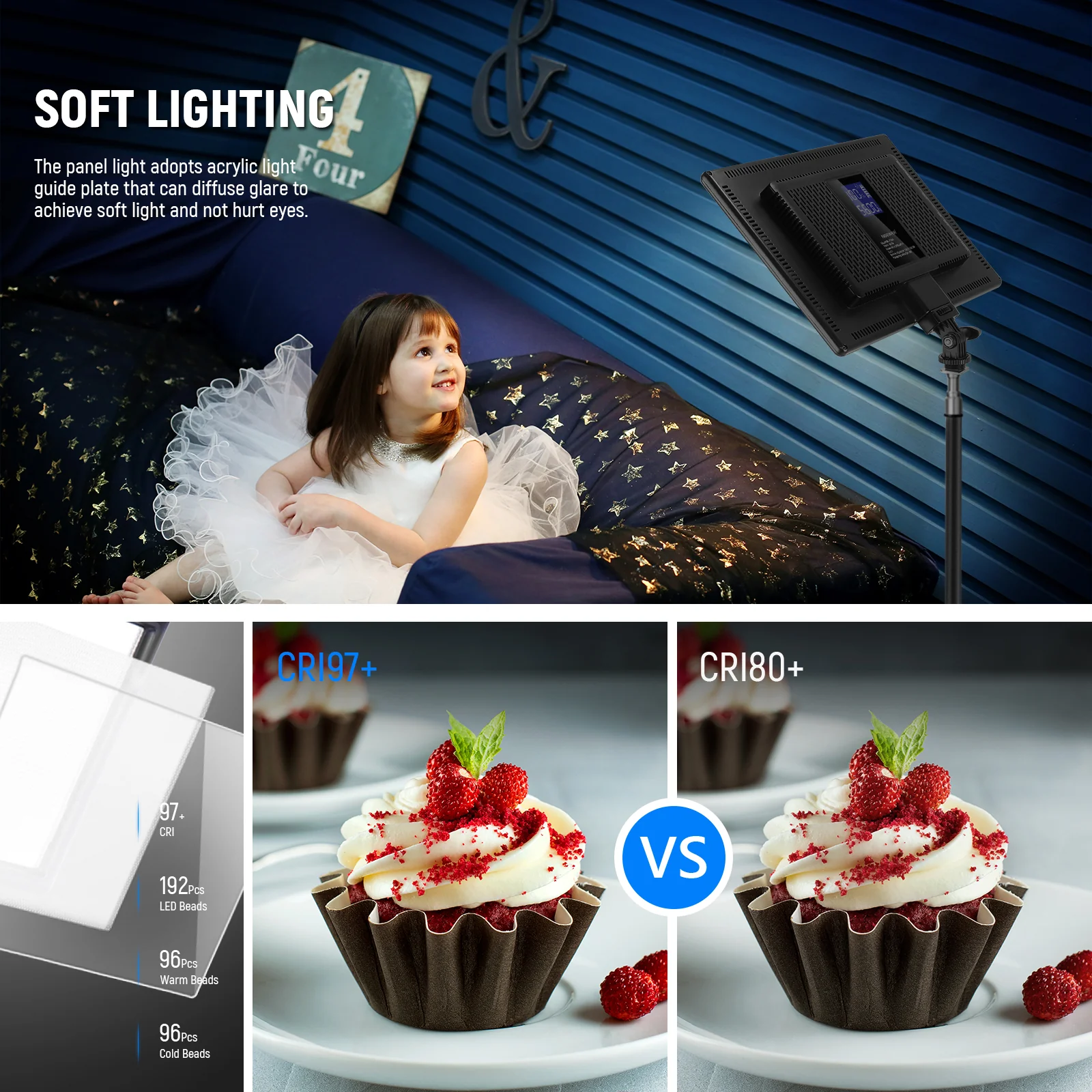 NEEWER NL-192AI Bi-Color LED Panel Light - Image 15