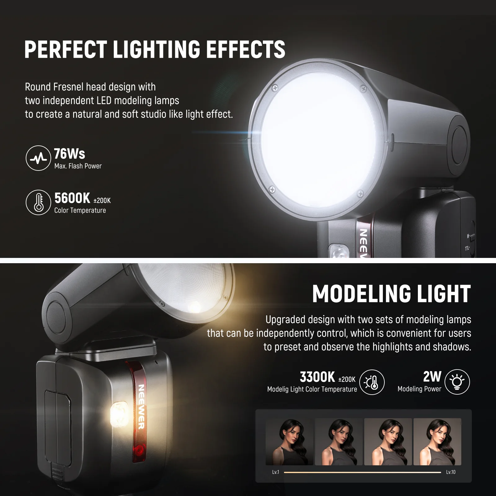 NEEWER Z2 TTL Round Head Flash Speedlite - Image 13