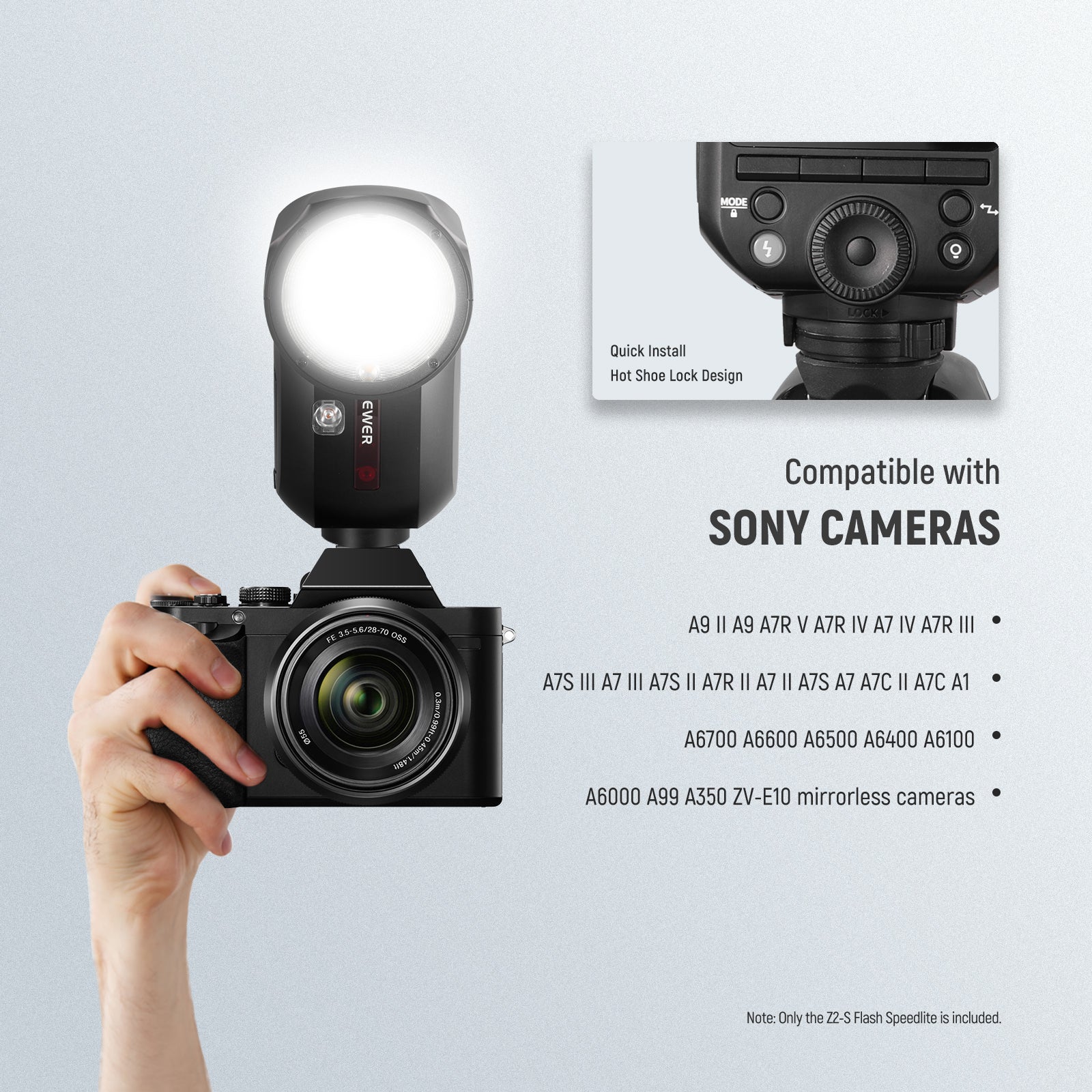 NEEWER Z2 TTL Round Head Flash Speedlite - Image 8