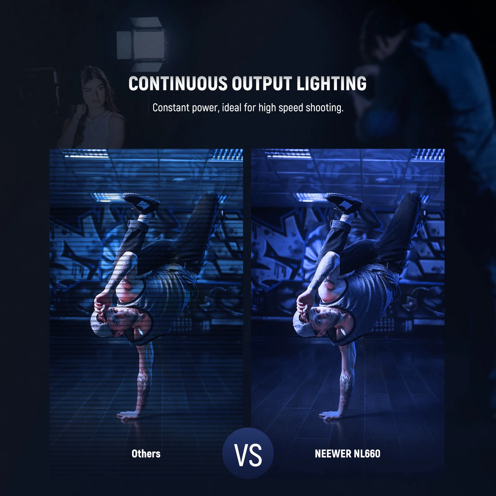 NEEWER NL660 Bi-Color LED Video Light - Image 11