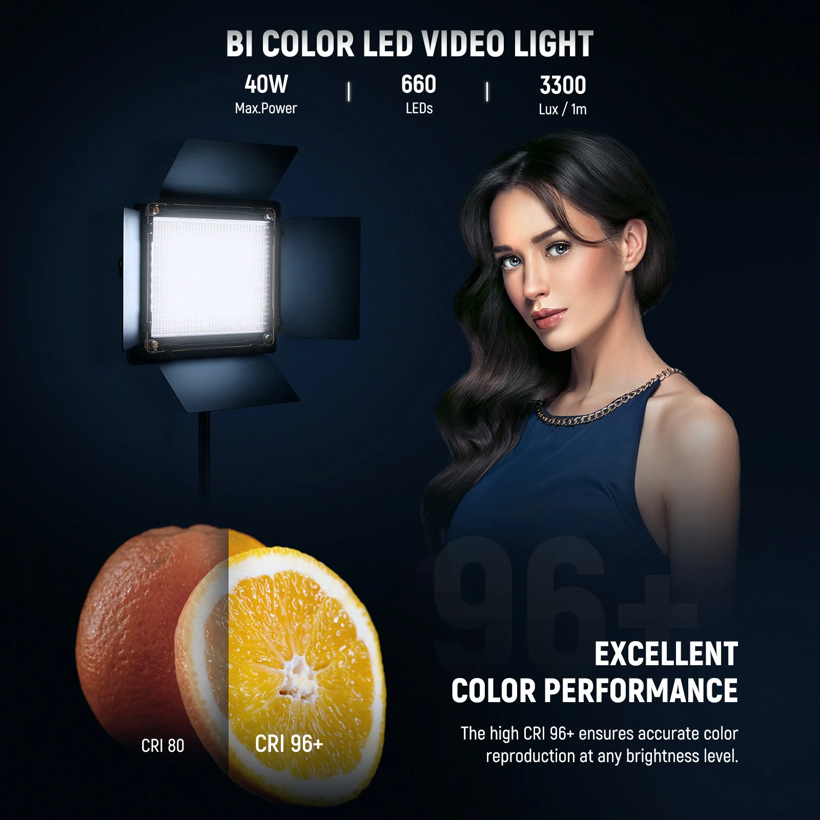 NEEWER NL660 Bi-Color LED Video Light - Image 9
