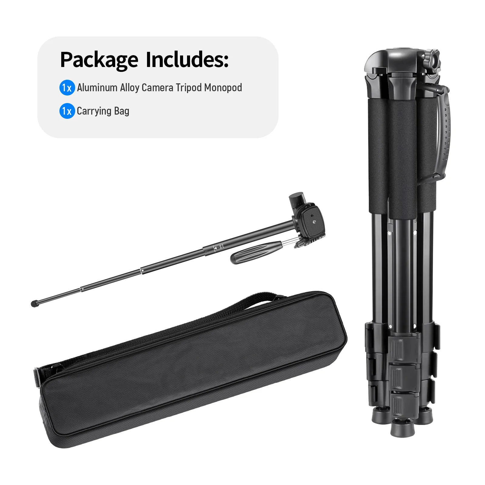 NEEWER SAB264 70" 2 in 1 Camera Tripod Monopod - Image 9