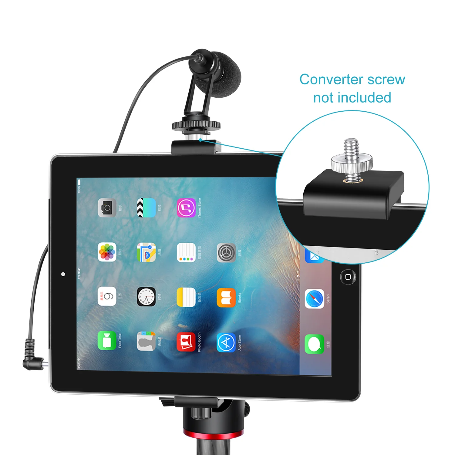 NEEWER 6.3-9.25 inch iPad Tablet Mount Holder - Image 3
